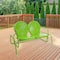 2-Person Outdoor Retro Metal Tulip Double Glider Patio Chair
